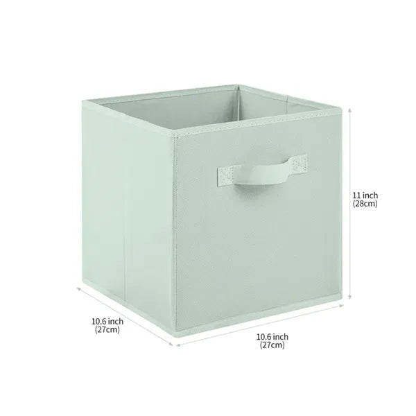 Fabric Fold Collapsible Fabric Storage Bin with Handles.