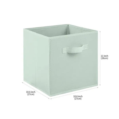 Fabric Fold Collapsible Fabric Storage Bin with Handles.