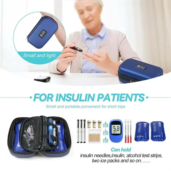 Portable Digital display Travel Daily Use Insulin Cooler
