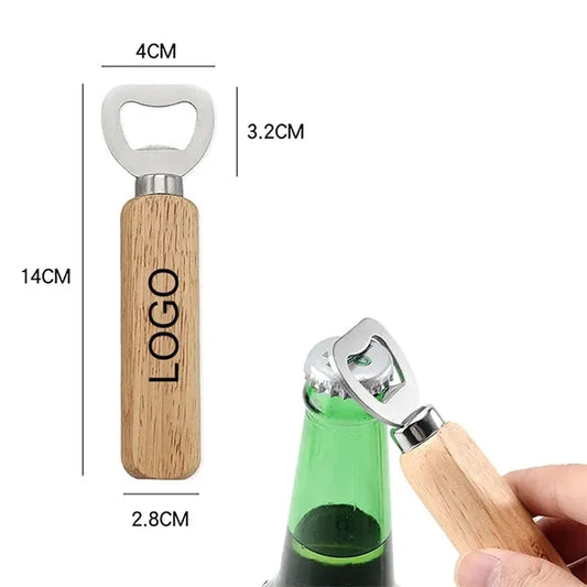Wooden Flat Bottle Opener