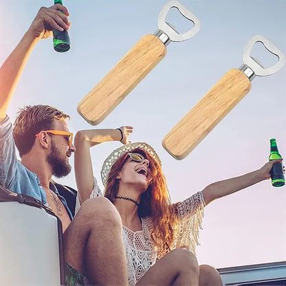 Wooden Flat Bottle Opener