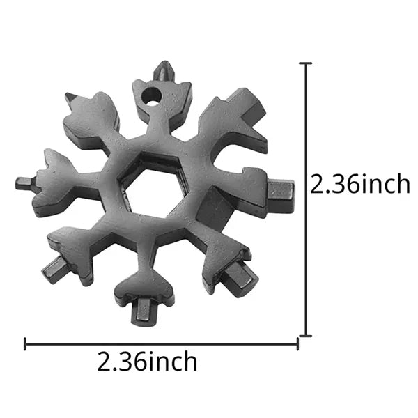 18 in 1 Stainless Snowflake Multi Tool