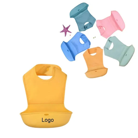Adjustable Bib with Large Pocket