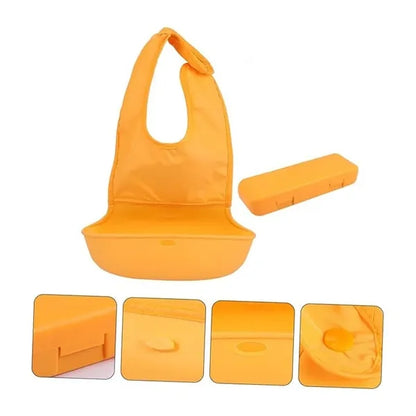Adjustable Bib with Large Pocket