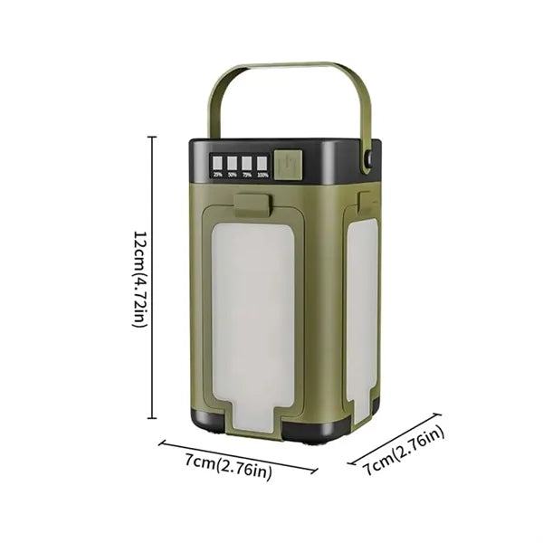 Outdoor solar foldable waterproof flashlight camping lantern