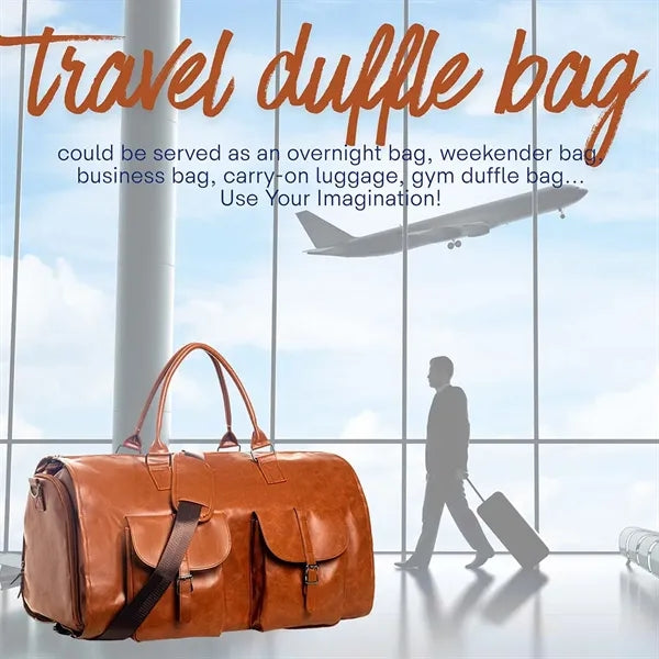 Convertible large foldable suit garment travel duffel bag