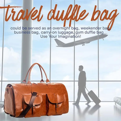 Convertible large foldable suit garment travel duffel bag