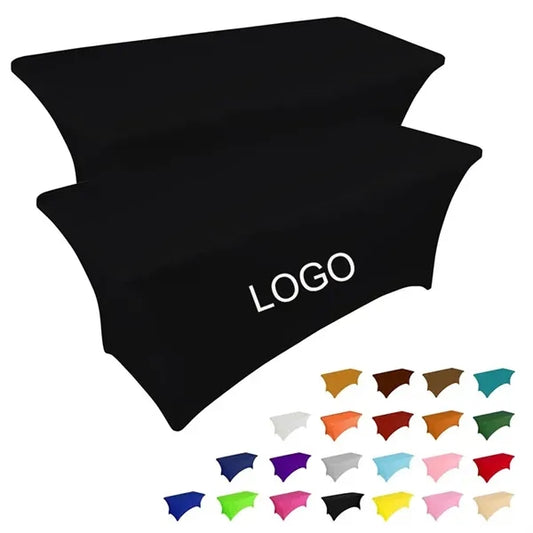 6 FT Black Spandex Table Cover