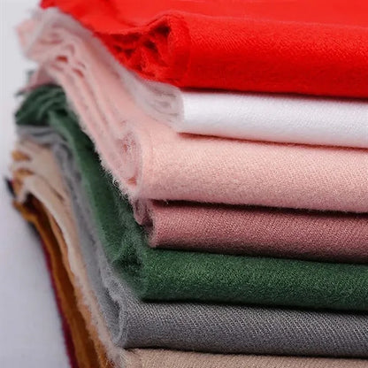 Christmas gift warm soft classic tassel winter scarf shawl