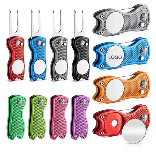 Metal Foldable Golf Divot Tool