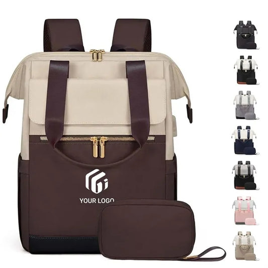 Christmas gifts college travel multi-pocket laptop backpack