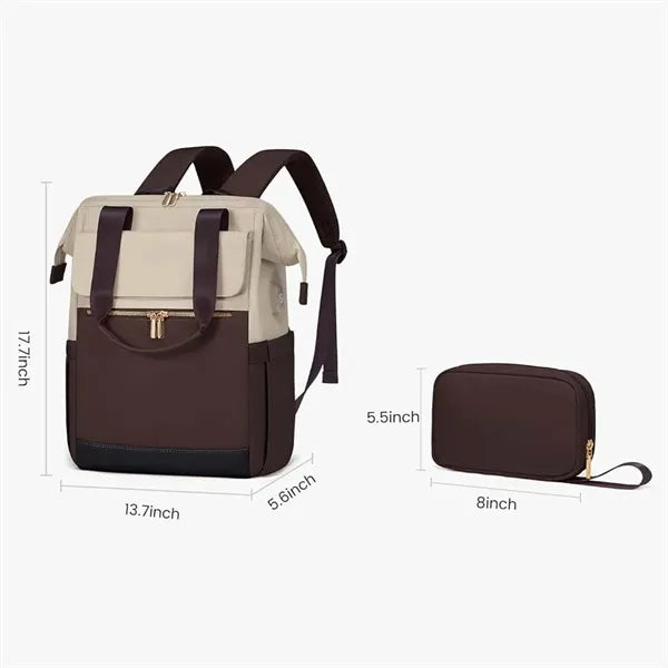 Christmas gifts college travel multi-pocket laptop backpack