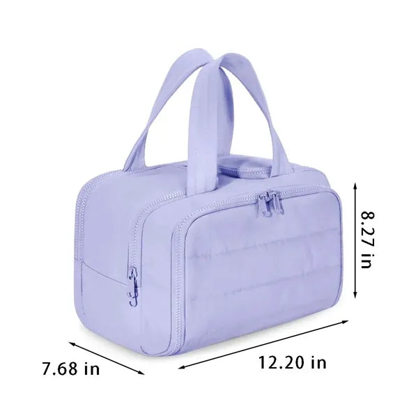Travel essentials spacious makeup organizer toiletry bag