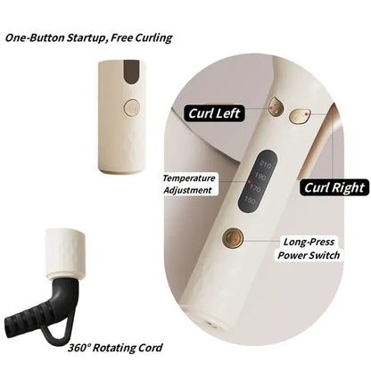 Portable 4 temperatures fast-heating automatic curling iron