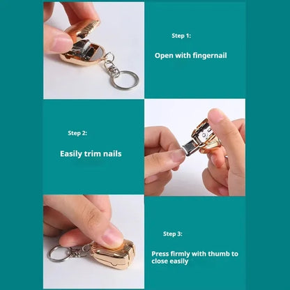 Portable business trips office foldable mini nail clippers