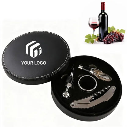 Barware kitchen gift box drip ring wine bottle opener set