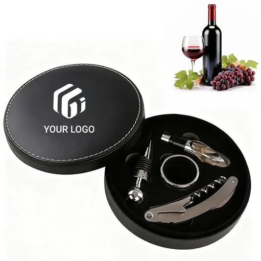 Barware kitchen gift box drip ring wine bottle opener set