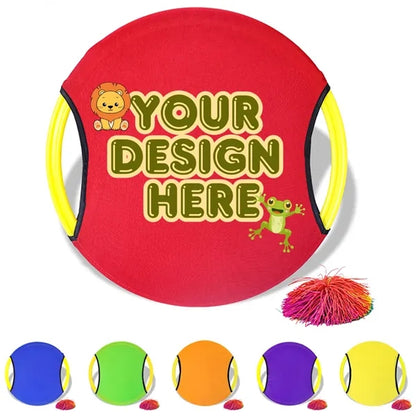 Camping beach lawn kids play gift trampoline paddle ball set