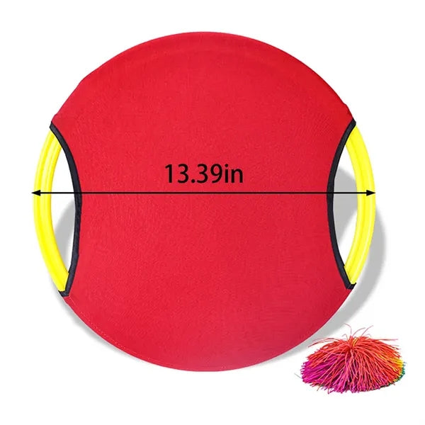 Camping beach lawn kids play gift trampoline paddle ball set