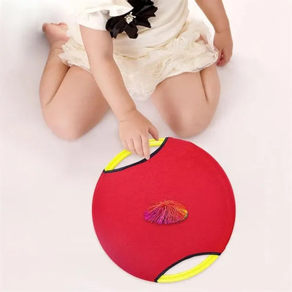 Camping beach lawn kids play gift trampoline paddle ball set