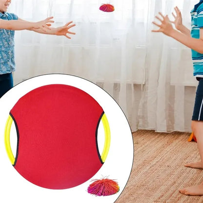 Camping beach lawn kids play gift trampoline paddle ball set
