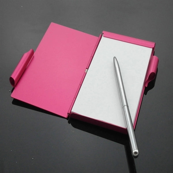 Aluminum Notepad with Ballpoint Pen