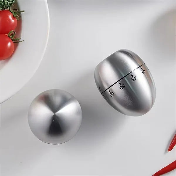 Mechanical Kitchen Timer Egg Shape Eco Friendly Baking Tool