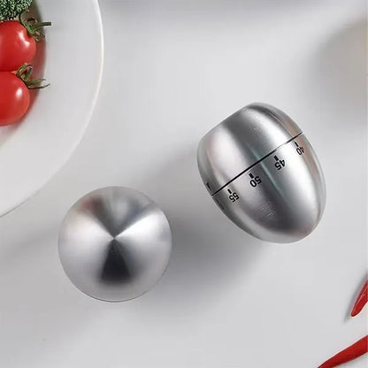 Mechanical Kitchen Timer Egg Shape Eco Friendly Baking Tool
