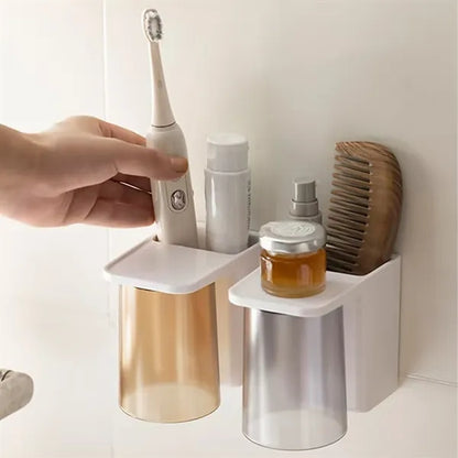 Magnetic Toothbrush Cup Holder with Inverted Design Hygienic