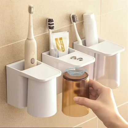 Magnetic Toothbrush Cup Holder with Inverted Design Hygienic