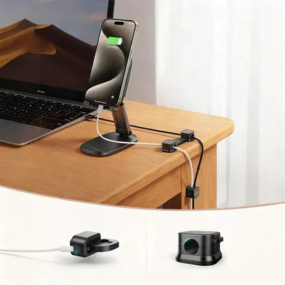 Compact Cable Organizer Clip for Desk Neat Wire Management