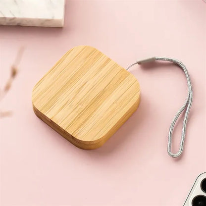 Eco Bamboo Multi Charging Cable Set Portable Storage Box