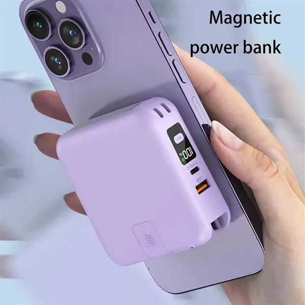 10000mAh Power Bank Built in Cables and Wall Plug Charger