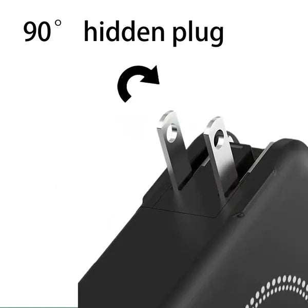 10000mAh Power Bank Built in Cables and Wall Plug Charger