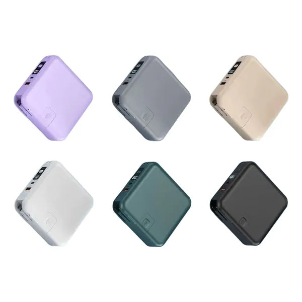 10000mAh Power Bank Built in Cables and Wall Plug Charger