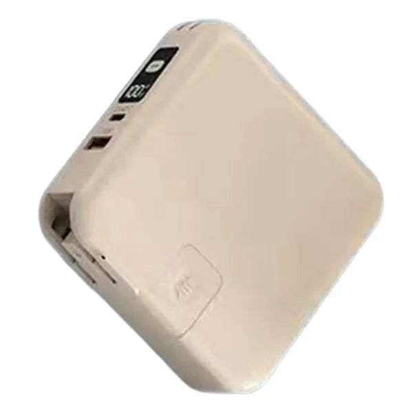 10000mAh Power Bank Built in Cables and Wall Plug Charger
