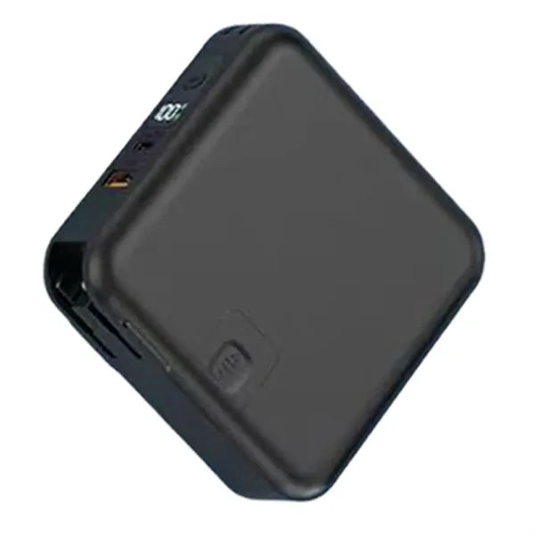10000mAh Power Bank Built in Cables and Wall Plug Charger