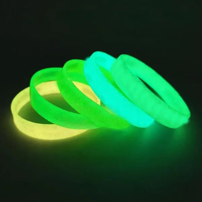Glow In Dark Sports Wristband Durable Night Event Wear
