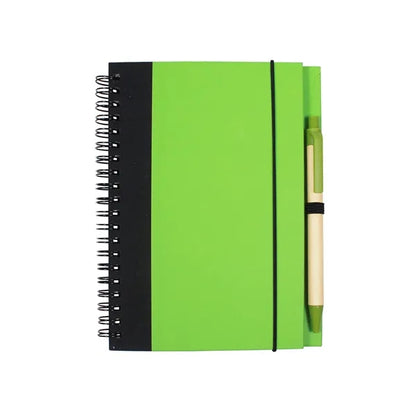 Contrast Paperboard Spiral Notebook & Pen 5.5" x 7.125"
