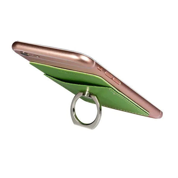 Leeman Tuscany Card Holder with Metal Ring Phone Stand