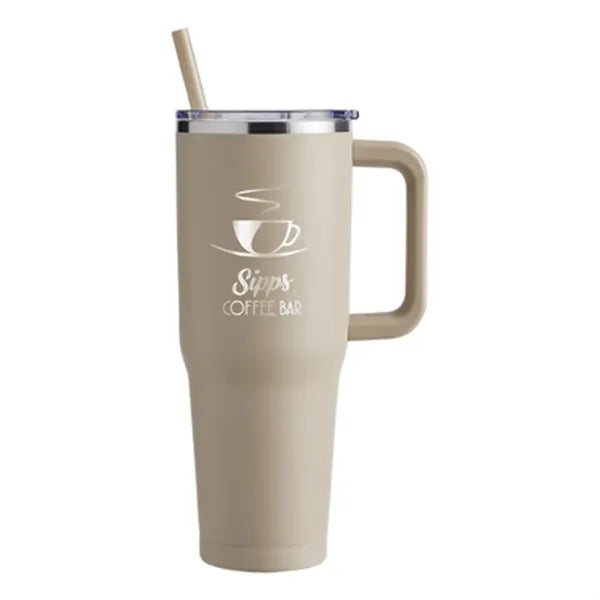 Harriton 40 oz Vacuum Insulated Stainless Steel Travel Tu...