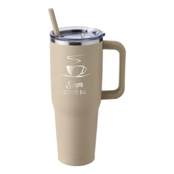 Harriton 40 oz Vacuum Insulated Stainless Steel Travel Tu...