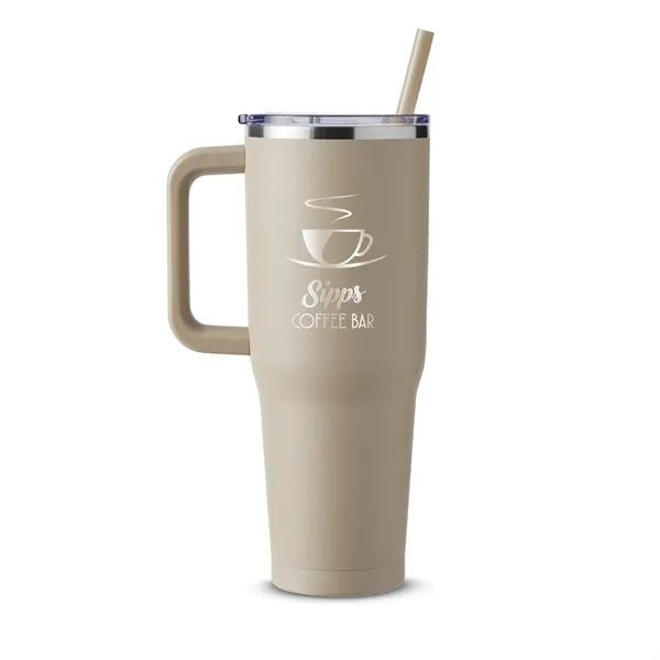 Harriton 40 oz Vacuum Insulated Stainless Steel Travel Tu...