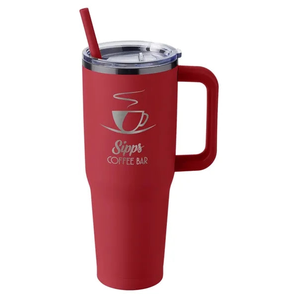 Harriton 40 oz Vacuum Insulated Stainless Steel Travel Tu...