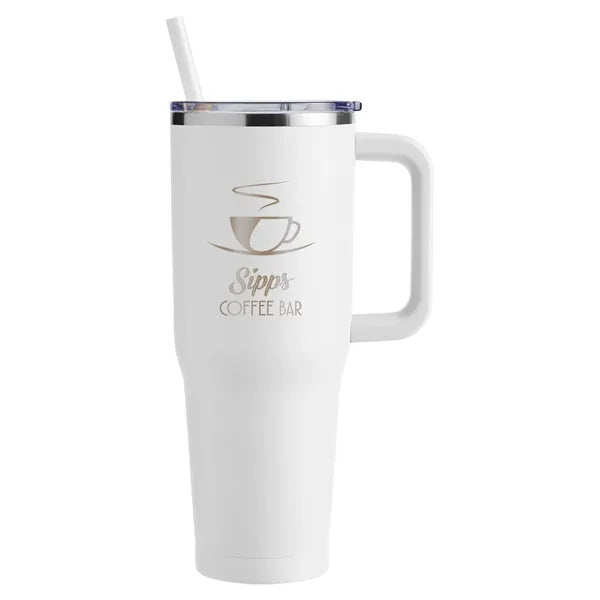 Harriton 40 oz Vacuum Insulated Stainless Steel Travel Tu...