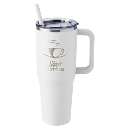 Harriton 40 oz Vacuum Insulated Stainless Steel Travel Tu...