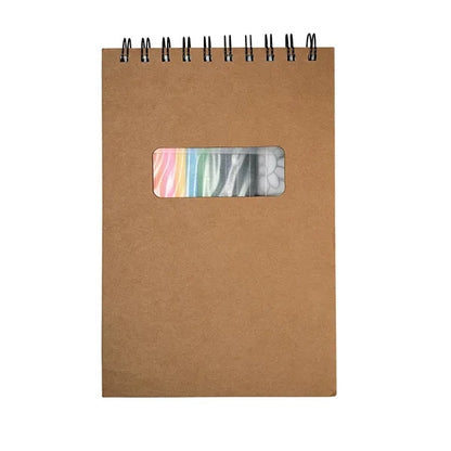 Notebook With Colored Pencils