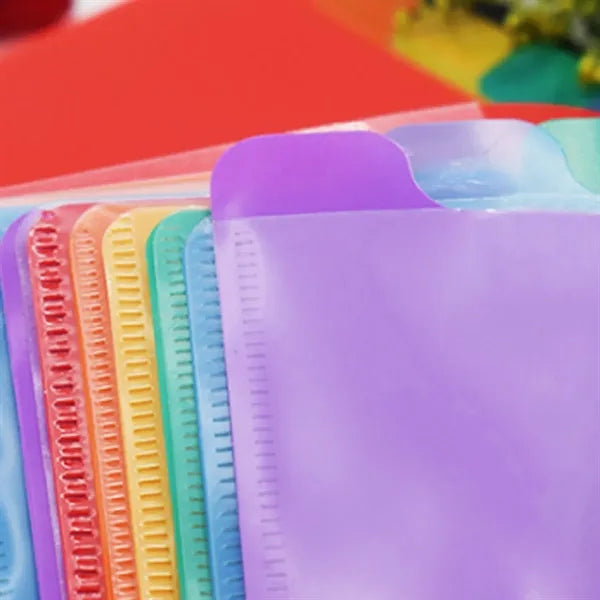 Multi-Layer A4 Rainbow Classification Page Accordion Folder
