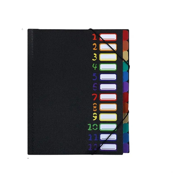 Multi-Layer A4 Rainbow Classification Page Accordion Folder