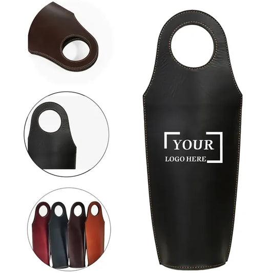 Premium Leather Wine Gift Bag for Bottle Packaging.